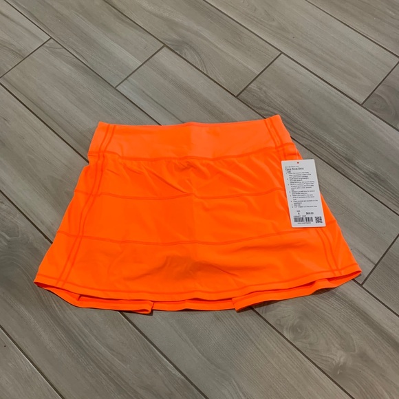 lululemon athletica Pants - Lululemon Pace Rival Skirt Tall * Highlight Orange